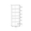 FORTE NET106 Schrank 70, Schuhschrank, Garderobenschrank, Abstellraum, Drehtürenschrank, 2-türig mit Einlegeböden, Weiß, 69 cm breit x 179 cm hoch x 35 cm tief