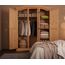 Dynamic24 Schrank Schlafzimmer – New Mexiko Kleiderschrank 3-türig – B152xH193xT54cm – Massivholz Kiefer Natur – Kommode – Garderobenschrank – Mehrzweckschrank – Offener Kleiderschrank – Wardrobe