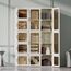Dripex Kleiderschrank, Schrank 104 x 170 x 50 cm (B x H x T), einfache Montage, Faltbarer Mehrzweckschrank mit magnetische Türen, für Wohnzimmer Schlafzimmer Weiß
