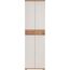 Germania 3774-513 Garderobenschrank GW-Topix in Weiß/Navarra-Eiche-Nachbildung, 59 x 199 x 40 cm (BxHxT)