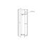 FORTE CLIF Schrank 65 70, Kleiderschrank klein Flurschrank schmal Garderobenschrank Industrial Holzdekor: Old – Wood Vintage / Betonoptik Dunkelgrau, 67 cm breit x 201.5 cm hoch x 42 cm tief
