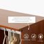 HOMCOM Kleiderschrank auf Rollen, Mobile Garderobe, 1 Kleiderstange, 3 Regale, Garderobenschrank für Flur, Schlafzimmer, 80 x 40 x 128 cm, Walnussbraun