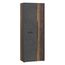 Forte NET106 Schrank 70 180, Mehrzweckschrank, Staubsaugerschrank, Abstellraum, Drehtürenschrank, 2-türig mit Einlegeböden, Beton-/Holzdekor Vintage Eiche, 68,7 cm breit x 181,1 cm hoch x 36,5 cm tief