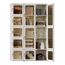 Dripex Kleiderschrank, Schrank 104 x 170 x 50 cm (B x H x T), einfache Montage, Faltbarer Mehrzweckschrank mit magnetische Türen, für Wohnzimmer Schlafzimmer Weiß