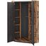 Furniture24 Kleiderschrank Fargo FG17 Eckschrank mit 2 Kleiderstangen Eckkleiderschrank 2 Türiger Schrank für Jugendzimmer