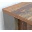 FORTE Clif Highboardvitrine mit 3 Türen unf 2 Glastüren, Holzwerkstoff, Old –Wood Vintage/ Betonoptik Dunkelgrau, 151,3 x 125,4 x 41,5 cm