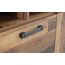 FORTE Clif Kommode mit 2 Türen und 1 Schublade, Holzwerkstoff, Old – Wood Vintage/ Betonoptik Dunkelgrau, 41,6 x 106,7 x 86,3 cm