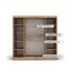 KRYSPOL Schwebetürenschrank Madryt 200 cm mit Spiegel Kleiderschrank mit Kleiderstange und Einlegeboden Schlafzimmer- Wohnzimmerschrank Schiebetüren Modern Design (Artisan Eiche + Weiß)