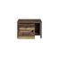 FORTE Clif Nachttisch mit 2 Schubladen, Holzwerkstoff, Old – Wood Vintage/ Betonoptik Dunkelgrau, 62 x 41,5 x 41,6 cm