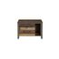 FORTE Clif Nachttisch mit 2 Schubladen, Holzwerkstoff, Old – Wood Vintage/ Betonoptik Dunkelgrau, 62 x 41,5 x 41,6 cm