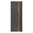 Forte NET106 Schrank 70 180, Mehrzweckschrank, Staubsaugerschrank, Abstellraum, Drehtürenschrank, 2-türig mit Einlegeböden, Beton-/Holzdekor Vintage Eiche, 68,7 cm breit x 181,1 cm hoch x 36,5 cm tief