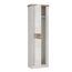 FORTE DURO Schrank 60 65, Kleiderschran klein Flurschrank schmal Garderobenschrank Landhausstil Drehtürenschrank, Holz dekor: Pinie Weiß / Eiche Antik, 61 cm breit x 199 cm hoch x 35 cm tief