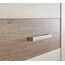 FORTE DURO Schrank 60 65, Kleiderschran klein Flurschrank schmal Garderobenschrank Landhausstil Drehtürenschrank, Holz dekor: Pinie Weiß / Eiche Antik, 61 cm breit x 199 cm hoch x 35 cm tief