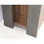 FORTE Clif Schuhschrank mit 1 Tür und 1 Schublade, Holzwerkstoff, Old Wood Vintage Dekor und Betonoptik dunkelgrau, 67 x 105,5 x 41,6 cm