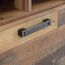 FORTE Clif TV-Unterschrank mit 1 Tür und 2 Schubladen, Holzwerkstoff, Old – Wood Vintage/ Betonoptik Dunkelgrau, 161 x 63,9 x 41,6 cm