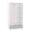 Kleiderschrank Sternschnuppe 2-TRG rosa weiß B 95 cm H 187 cm MDF Holz Mädchen Kinder Jugendzimmer Spiegel MDF Drehtüren Wäscheschrank