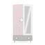 Kleiderschrank Sternschnuppe 2-TRG rosa weiß B 95 cm H 187 cm MDF Holz Mädchen Kinder Jugendzimmer Spiegel MDF Drehtüren Wäscheschrank