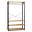 IDMarket - Breite Ankleide B. 100 cm DETROIT Industriedesign