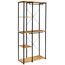 IDMarket - Ankleidezimmer Doppelgarderobe Regale B. 90 cm DETROIT Industriedesign