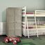 Tontarelli 8085555210 Omnimodus Schrank, 2 Vollblatt-Türen, 1 Seite mit 4 Fächern, 1 Seite mit Besenhalter