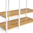 IDMarket - Kleiderschrank Garderobe Regale B. 90 cm DETROIT Industriedesign Holz und Metall weiß