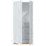 Habitdesig, Kinderschrank mit 3 Drehtüren – moderner Kleiderschrank für Kinder- oder Jugendzimmer in Arktisweiß und Eiche Nodi, viel Stauraum, Maße: 90 x 200 x 52 cm (B x H x T), Modell Noa