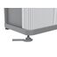 Terry, Rolling Space Cab 3, Innen- und Außenschrank mit 3 Fächern, zwei Schiebetüren, 3 verstellbare Innenregale, grau, aus recyceltem Kunststoff, Maße: 59x36x170 cm