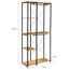 IDMarket - Ankleidezimmer Doppelgarderobe Regale B. 90 cm DETROIT Industriedesign