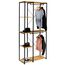 IDMarket - Ankleidezimmer Doppelgarderobe Regale B. 90 cm DETROIT Industriedesign