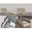 Iconico Home MIK Traditional, Kleiderschrank mit Zwei Türen mit ergonomischen Griffen mit Verstellbarer Ablage und Kleiderstange