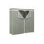 Honey-Can-Do WRD-03746 Stahlrahmen-Kleiderschrank, 152,4 cm, Stoff, Silver, 46.99 x 11.43 x 83.82 cm