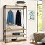 IDMarket - Breite Ankleide B. 100 cm DETROIT Industriedesign