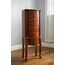 Hives & Honig Morgan Auburn Kommode mit 6 Walnuss Schmuck Kleiderschrank