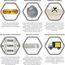 Hives & Honig Morgan Auburn Kommode mit 6 Walnuss Schmuck Kleiderschrank