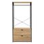 IDMarket - Ankleidezimmer Garderobe 2 Schubladen B. 80 cm DETROIT Industriedesign