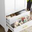 Anewome 180,3 cm Metallschrank Kleiderschrank mit 2 Schubladen, freistehend, 2-türig, hohe Kleideraufbewahrung mit verstellbaren Regalen und Kleiderstange, für Schlafzimmer, Wohnheim, Weiß