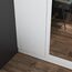 3 Türen Spiegelschrank für Schlafzimmer Schlafzimmer Möbel Robe mit 6 Staufächern, Kleiderstange, 115,4 x 50 x 180 cm (Weiß)