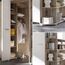 Avanti Trendstore - Eckschrank in Sandeiche Dekor/weiß, ca 133-146/198 cm.