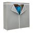 Honey-Can-Do WRD-03746 Stahlrahmen-Kleiderschrank, 152,4 cm, Stoff, Silver, 46.99 x 11.43 x 83.82 cm