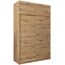 Kryspol Schwebetürenschrank York 150 cm Kleiderschrank mit Kleiderstange und Einlegeboden Schlafzimmer- Wohnzimmerschrank Schiebetüren Modern Design (Artisan Eiche mit Erweiterung)