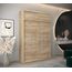 Kryspol Schwebetürenschrank York 150 cm Kleiderschrank mit Kleiderstange und Einlegeboden Schlafzimmer- Wohnzimmerschrank Schiebetüren Modern Design (Sonoma mit Erweiterung)