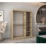 MEBLE KRYSPOL - Kleiderschrank, Schlafzimmerschrank - Schrank Zwei Türen - 4 Fachböden, 2 Stangen, Fachboden - Garderobenschrank York, Körperfarbe Sonoma, Frontfarbe Sonoma - 150x62x200cm