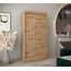 MEBLE KRYSPOL - Kleiderschrank, Schlafzimmerschrank - Schrank Zwei Türen - 4 Fachböden, 2 Stangen, Fachboden - Garderobenschrank York, Körperfarbe Artisan, Frontfarbe Artisan - 100x62x200cm