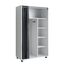 Vicco Kleiderschrank Doros, Weiß, 100 x 168 cm, mit Rollen zur flexiblen Platzierung im Raum