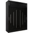 Kryspol Schwebetürenschrank York 180 cm Kleiderschrank mit Kleiderstange und Einlegeboden Schlafzimmer- Wohnzimmerschrank Schiebetüren Modern Design (Schwarz mit Erweiterung)
