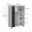 Vicco Kleiderschrank Doros, Weiß, 100 x 146.6 cm mit Rollen, mit Rollen zur flexiblen Platzierung im Raum