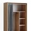Vicco Kleiderschrank Doros, Sonoma, 100 x 146.6 cm mit Rollen, mit Rollen zur flexiblen Platzierung im Raum