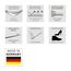 Germania 3772-531 Schuhbank GW-Topix in weiß/Beton-Optik, 96 x 51 x 40 cm (BxHxT)