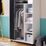Vicco Kleiderschrank Doros, Weiß, 100 x 168 cm, mit Rollen zur flexiblen Platzierung im Raum