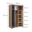 Vicco Kleiderschrank Doros, Sonoma, 100 x 168 cm offen, mit Rollen, mit Rollen zur flexiblen Platzierung im Raum